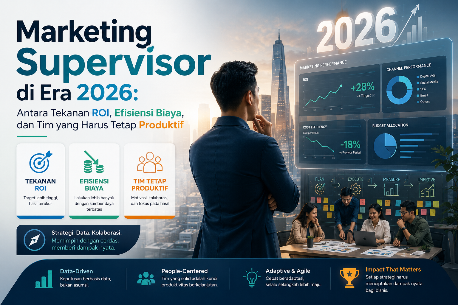 Marketing Supervisor di Era 2026: Antara Tekanan ROI, Efisiensi Biaya, dan Tim yang Harus Tetap Produktif
