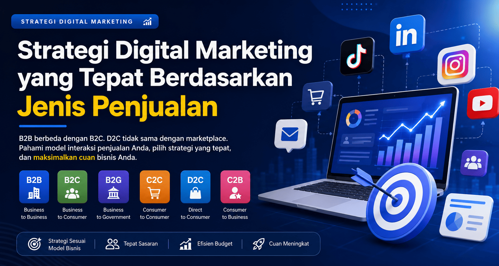 Strategi Digital Marketing yang Tepat Berdasarkan Jenis Penjualan: Jangan Samakan Semua Bisnis